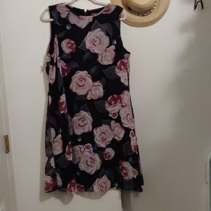 Floral trapeze dress
